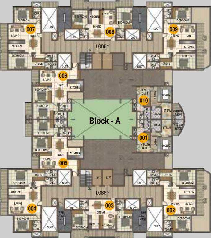  heights Images for Cluster Plan of Comfort Heights