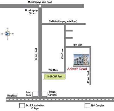  pearls Images for Location Plan of Achuth Pearls