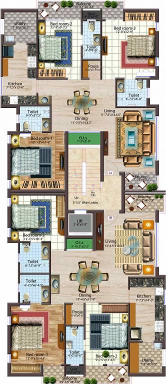 Images for Cluster Plan of Adinath Foundations Four Seasons