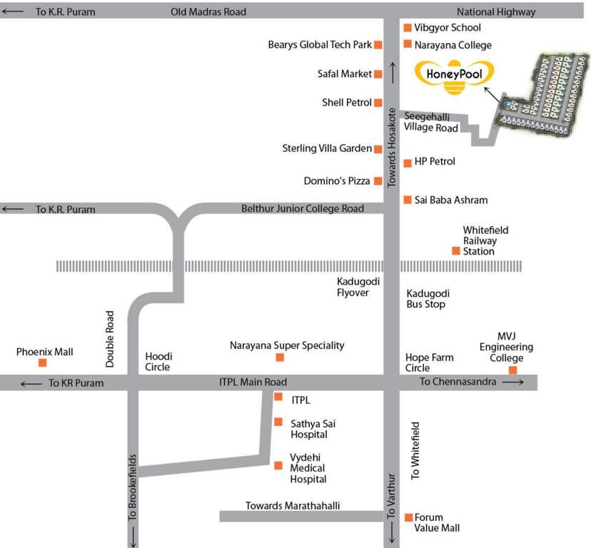  honeypool Images for Location Plan of Gitanjali Honeypool