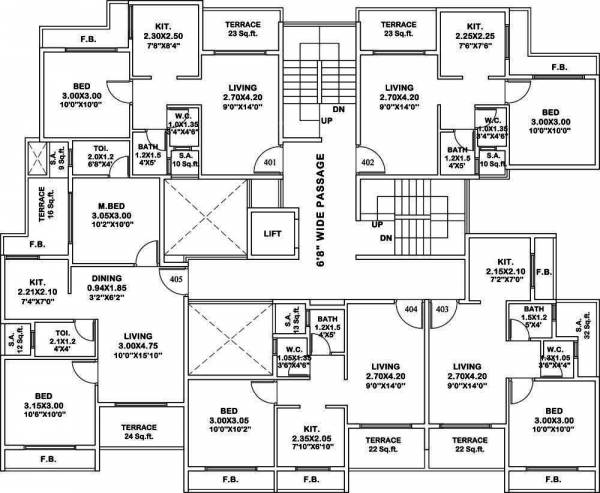 Images for Cluster Plan of Platinum Gurudev Tower