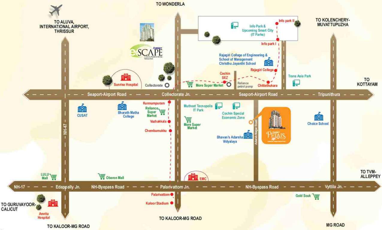  petals Images for Location Plan of Asset Petals