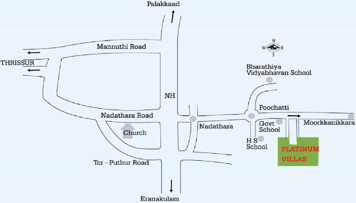 Images for Location Plan of Jos Alukkas Platinum Villas