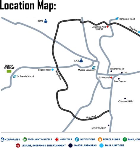  retreat Images for Location Plan of Sobha Retreat