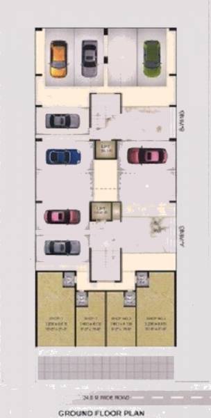 Wing A & B Cluster Plan For Ground Floor narayan-residency Wing A & B Cluster Plan For Ground Floor