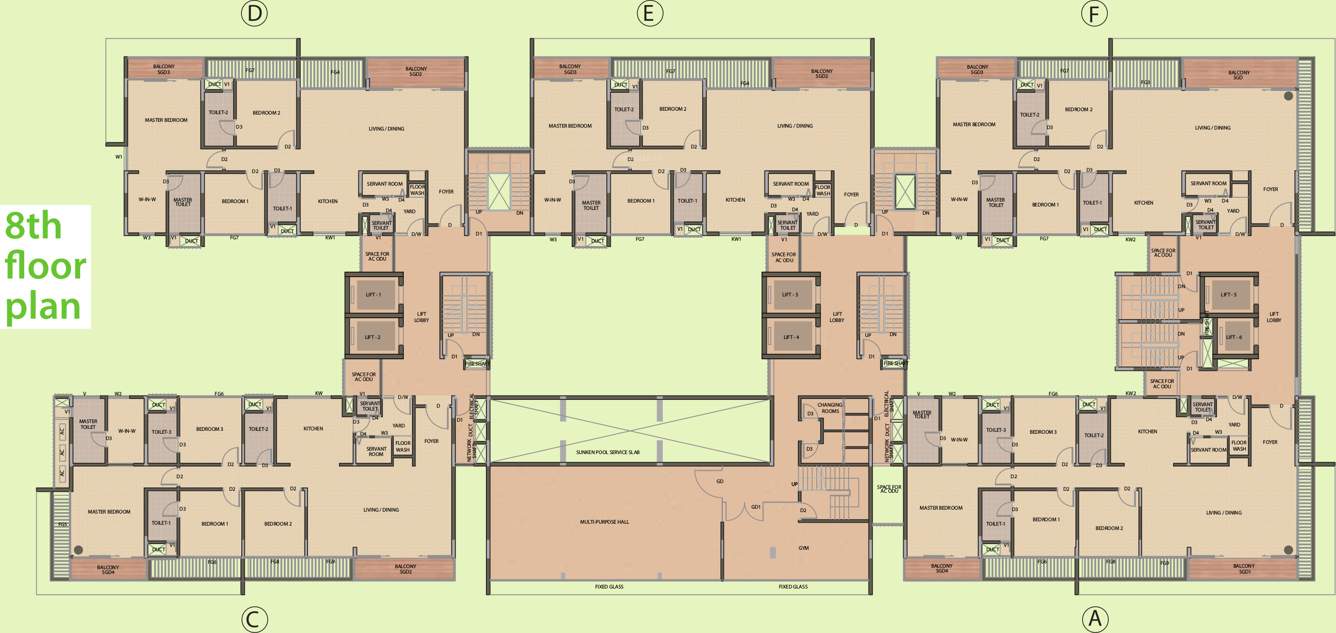 Images for Cluster Plan of Olympia Good Wood Residence