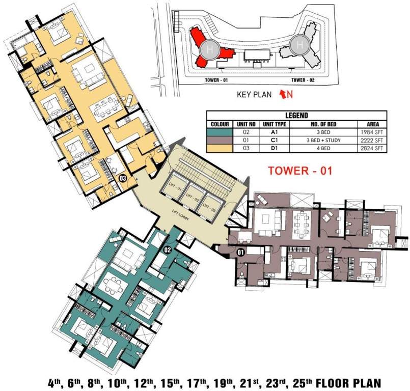  fairfield Images for Cluster Plan of Prestige Fairfield