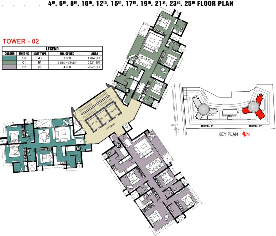  fairfield Images for Cluster Plan of Prestige Fairfield