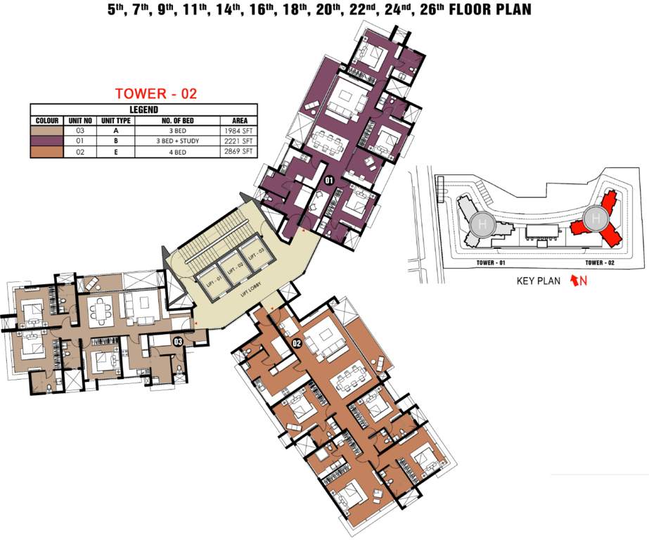  fairfield Images for Cluster Plan of Prestige Fairfield