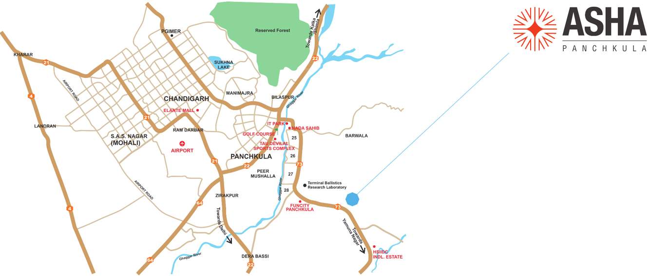 Images for Location Plan of Essel Asha Panchkula By Zee