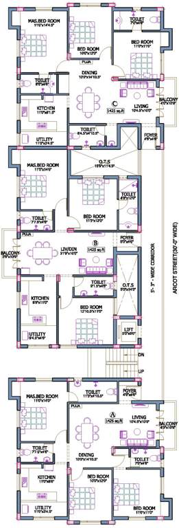 Images for Cluster Plan of Pushkar Indraniraja Illam