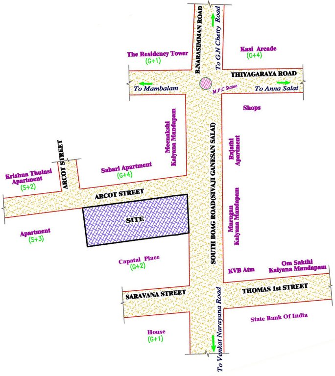 Images for Location Plan of Pushkar Indraniraja Illam