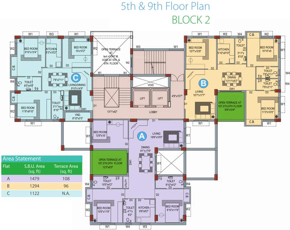  sky terrace Images for Cluster Plan of Eden Sky Terrace