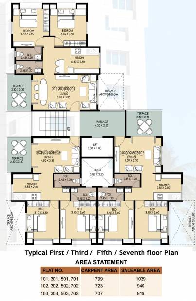  tower Images for Cluster Plan of Shubham Shubham Tower