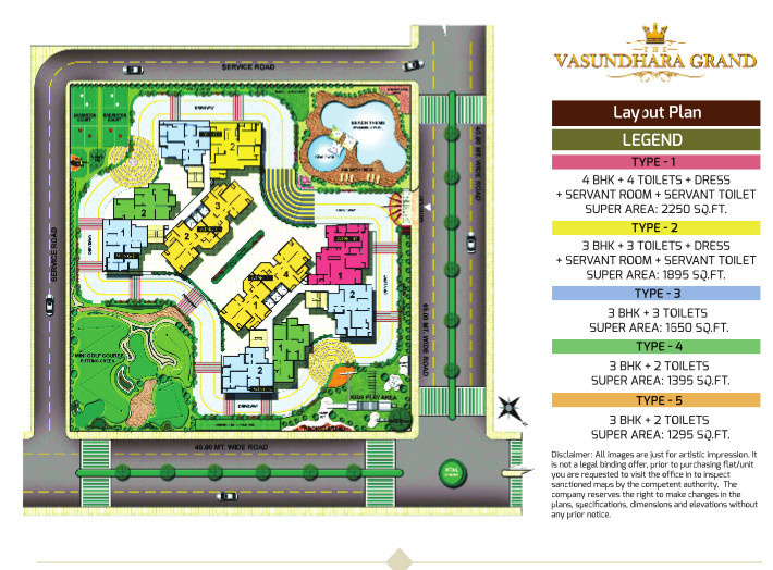  the vasundhara grand Layout Plan