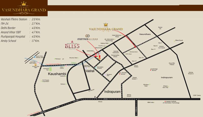  the-vasundhara-grand Images for Location Plan of Nandini The Vasundhara Grand