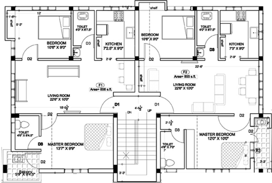 Images for Cluster Plan of Anu Sri Manmada Flats