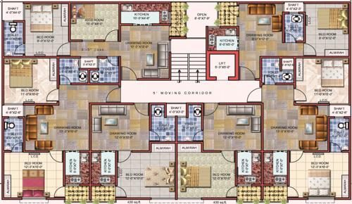 Images for Cluster Plan of Arsh Green Heights Images for Cluster Plan of Arsh Green Heights