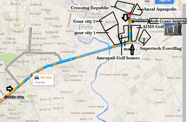 Images for Location Plan of Arsh Green Heights II Images for Location Plan of Arsh Green Heights II