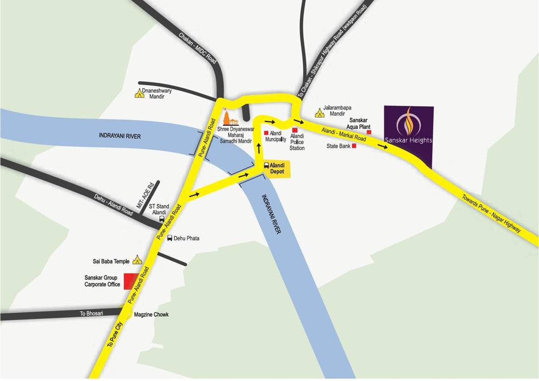 heights Images for Location Plan of Sanskar Heights