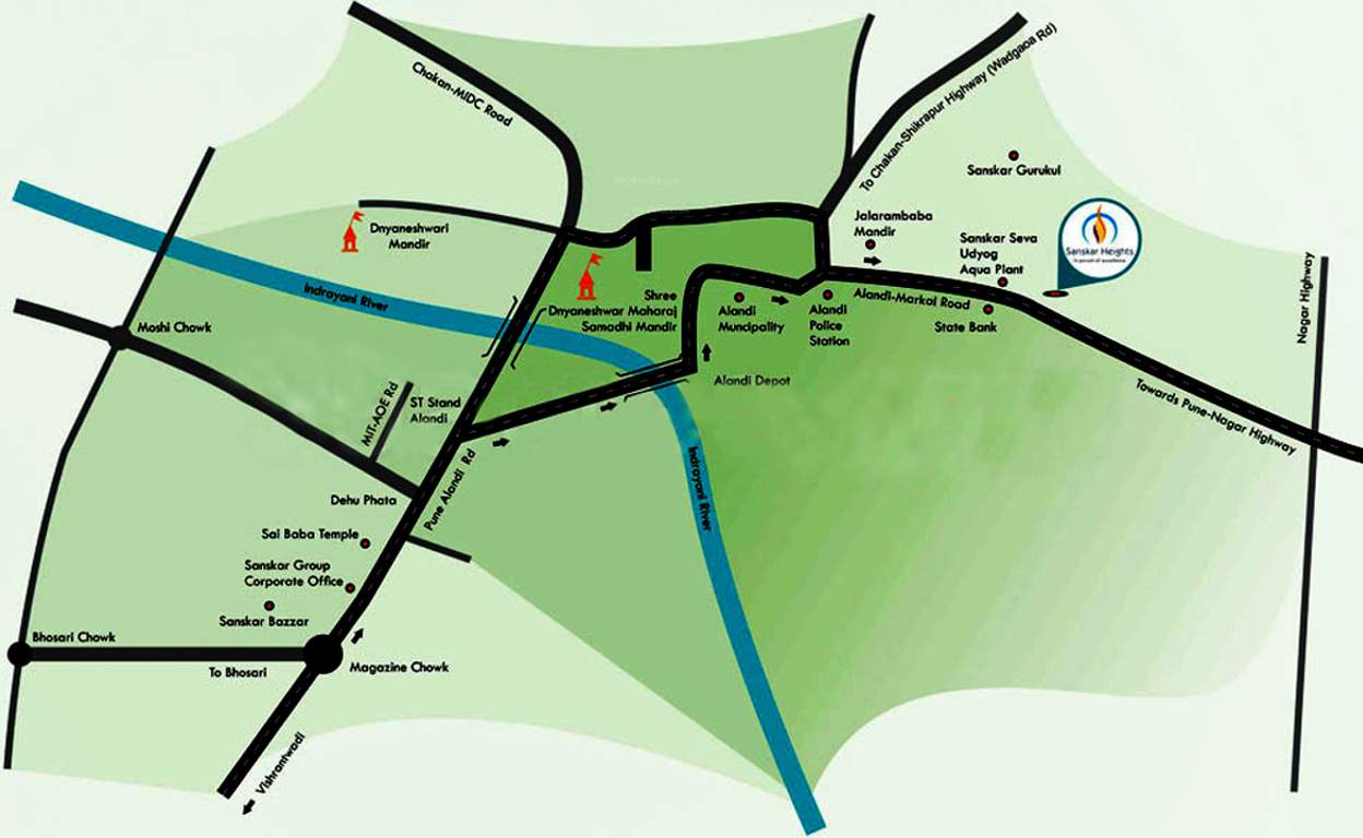 heights Images for Location Plan of Sanskar Heights