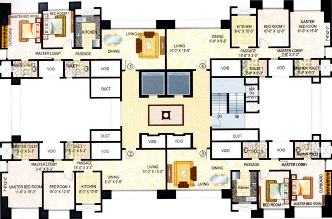 Images for Cluster Plan of Hiranandani Developers Casa Marina CHS