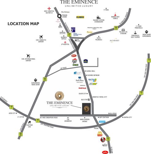  the-eminence Images for Location Plan of Alliance The Eminence