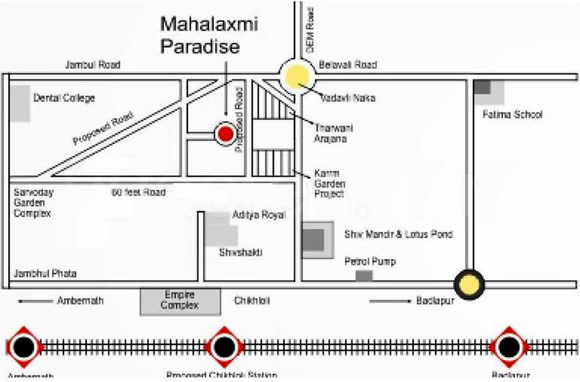  mahalaxmi paradise Images for Location Plan of  Mahalaxmi Paradise