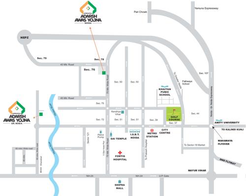 adarsh-awas-yojna Images for Location Plan of Amrapali Adarsh Awas Yojna