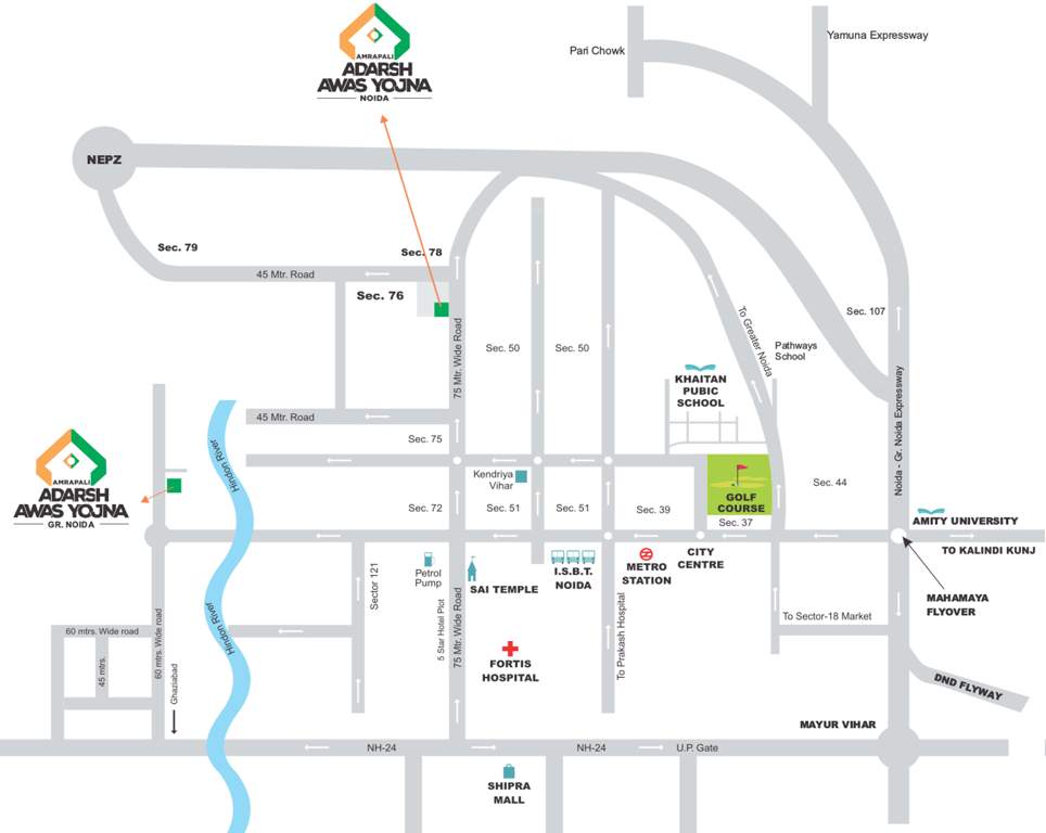  adarsh awas yojna Images for Location Plan of Amrapali Adarsh Awas Yojna