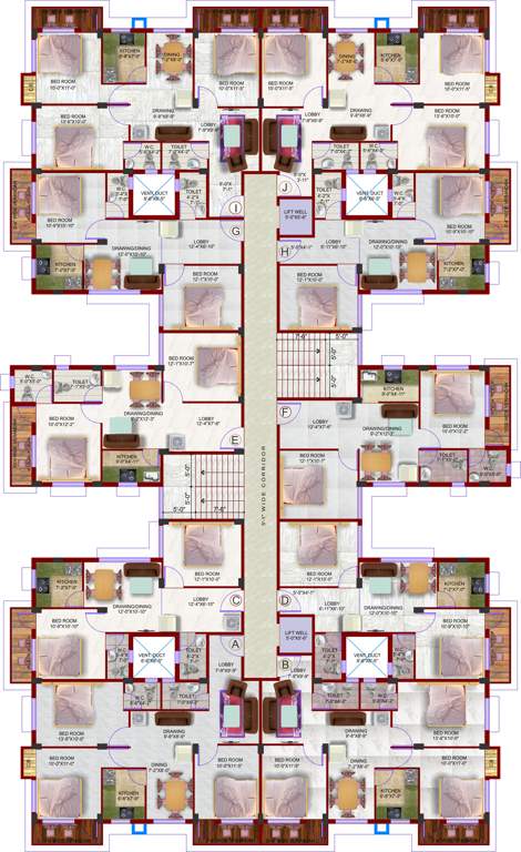 residency Images for Cluster Plan of Ganapati Residency