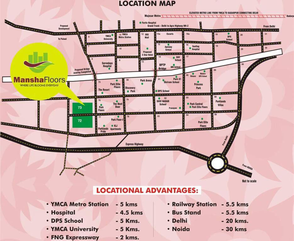  luxury floors Images for Location Plan of Mansha Luxury Floors