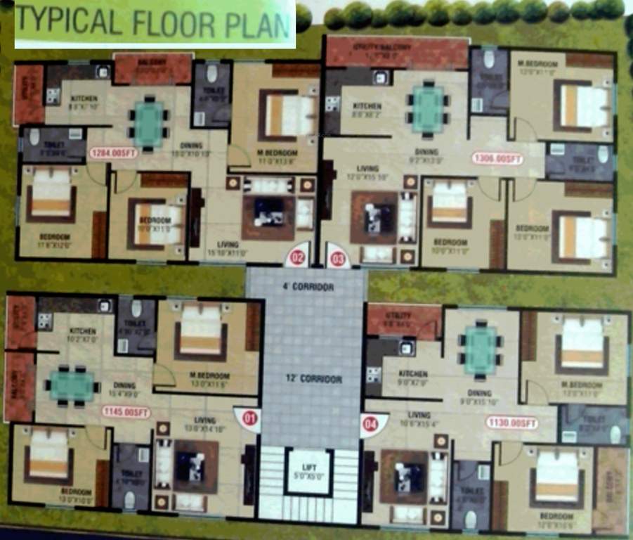  homes Images for Cluster Plan of Sai Projects Homes