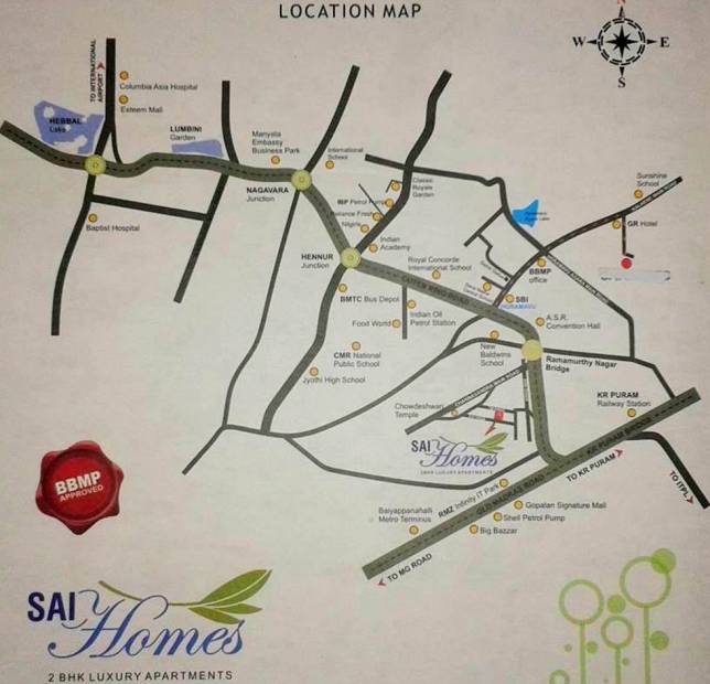  homes Images for Location Plan of Sai Projects Homes