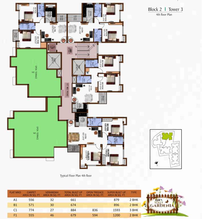  tolly gardenia Images for Cluster Plan of Eden Tolly Gardenia