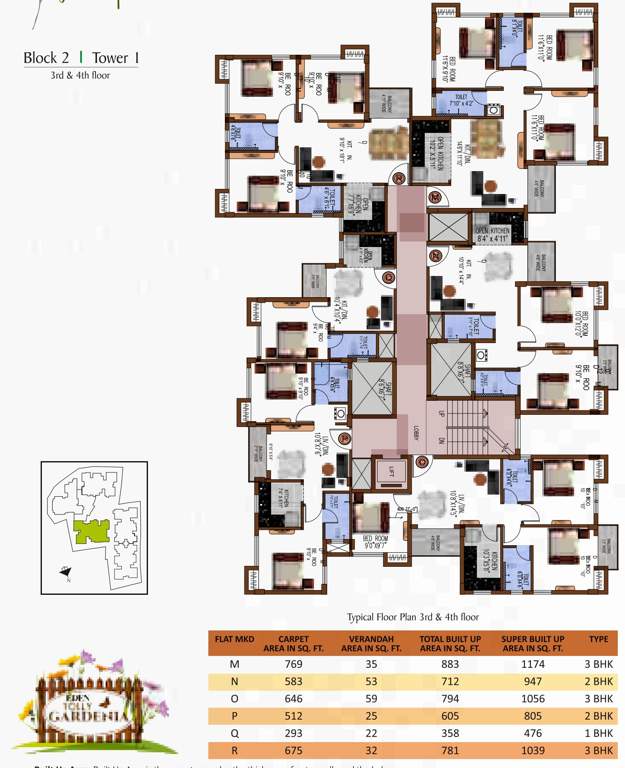  tolly gardenia Images for Cluster Plan of Eden Tolly Gardenia