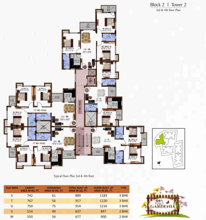  tolly gardenia Images for Cluster Plan of Eden Tolly Gardenia