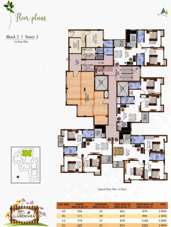  tolly gardenia Images for Cluster Plan of Eden Tolly Gardenia