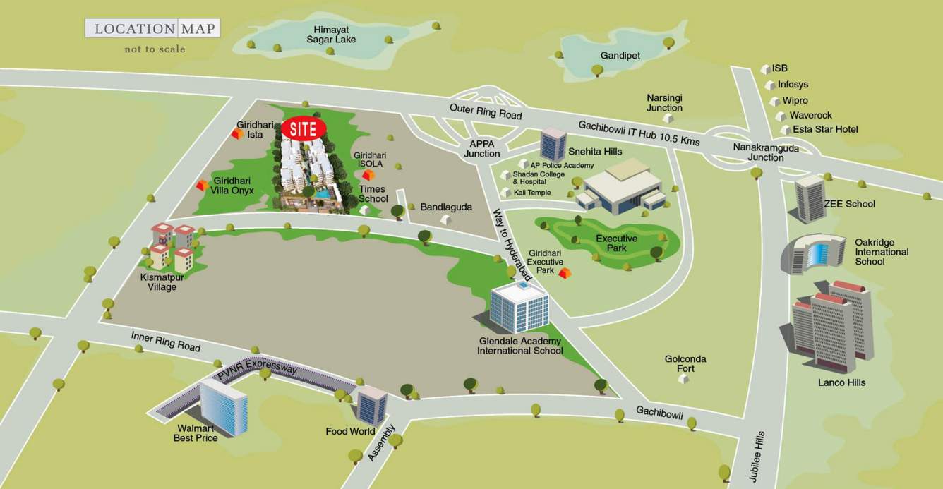 avighna Images for Location Plan of Giridhari Avighna
