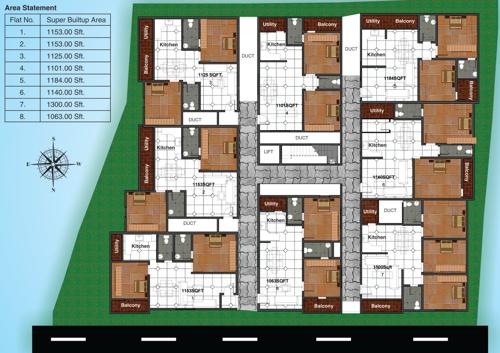  blossom Images for Cluster Plan of Sharda Blossom