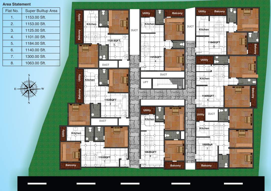  blossom Images for Cluster Plan of Sharda Blossom