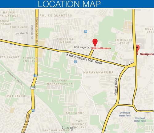  blossom Images for Location Plan of Sharda Blossom