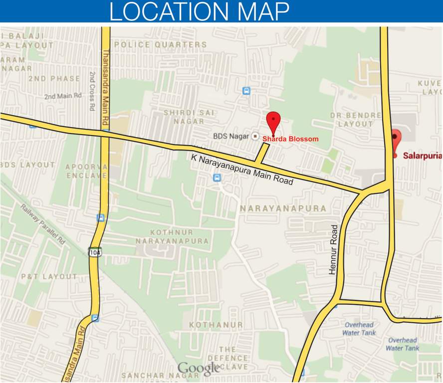  blossom Images for Location Plan of Sharda Blossom