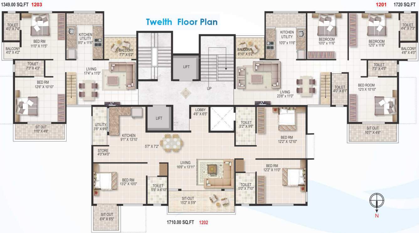 Images for Cluster Plan of Roongta Shree Tirumala Riviera