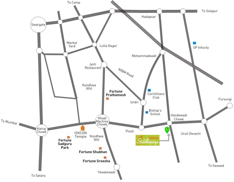 siddhipriya Images for Location Plan of Fortune Siddhipriya