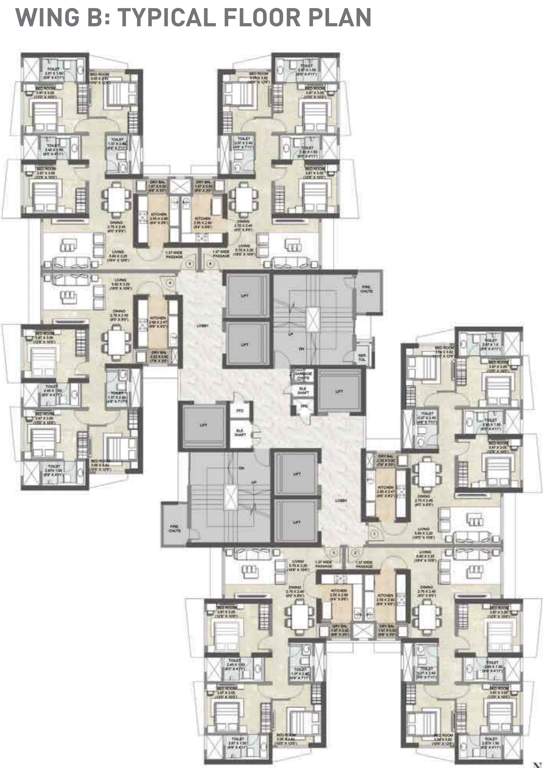 Images for Cluster Plan of Kalpataru Radiance B