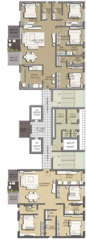  victoria vistas Images for Cluster Plan of Salarpuria Sattva Victoria Vistas