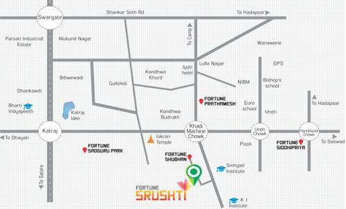  srushti Images for Location Plan of Fortune Srushti