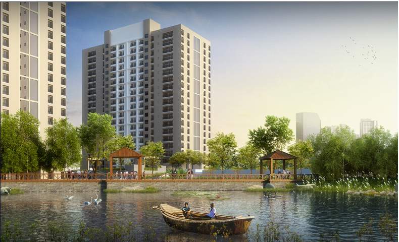  arena the square and pebble court Elevation