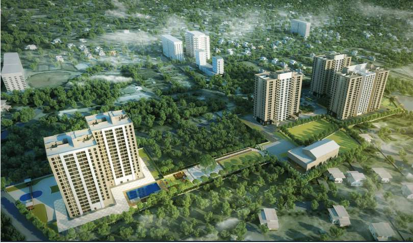  arena the square and pebble court Elevation